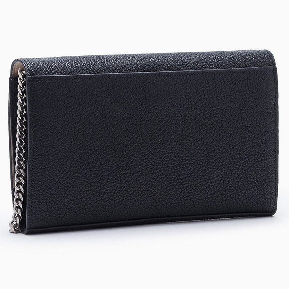 CALVIN KLEIN LEATHER LARGE ACCORDIAN CROSSBODY BAG - Picture 4 of 9